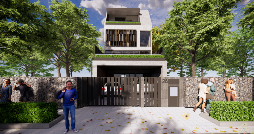 2 Sty + Mezzanine and Attic Terrace in Nemesu Avenue (D20)